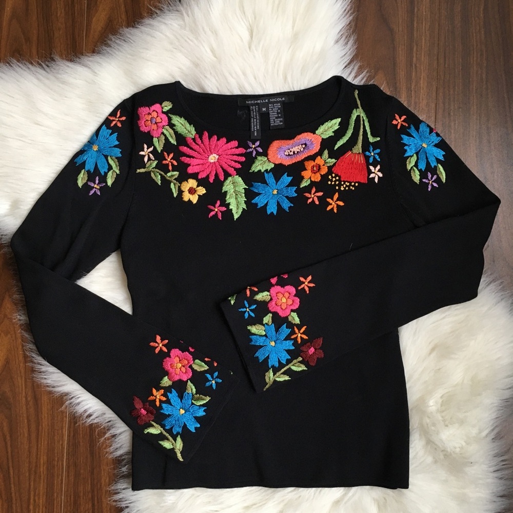 Floral Embroidered Top